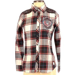 Harley Davidson Long Sleeve Button Up Size XS